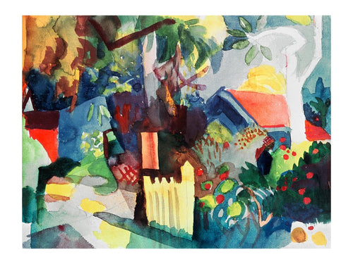 Impresion del arte August Macke Landschaft 60x80cm AM 46 | Yourdecoration.es