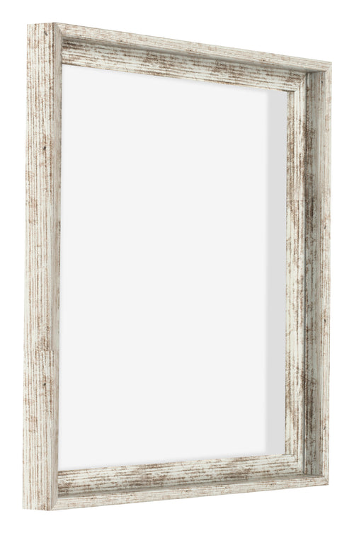 Lyon MDF Marco Flotante 1 1 Blanco Vintage Delantera Oblicuo | Yourdecoration.es