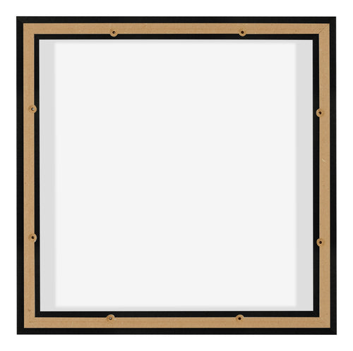 Lyon MDF Marco Flotante 1 1 Negro Mate Trasera | Yourdecoration.es