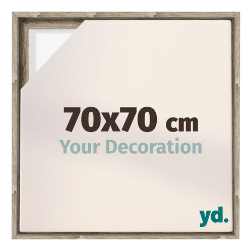 Lyon MDF Marco Flotante 70x70cm Roble Sonoma Delantera Tamano | Yourdecoration.es