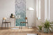 6000b vd1 komar herringbone mint Fotomural Tejido No Tejido 100x250cm 1 Tira Ambiente | Yourdecoration.es