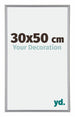 Annecy Plastico Marco de Fotos 30x50cm Plateado Parte delantera Tamano | Yourdecoration.es