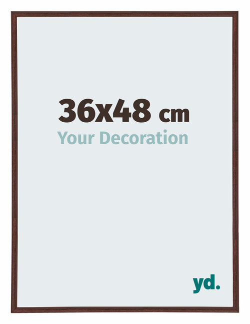 Annecy Plastico Marco de Fotos 36x48cm Marron Delantera Tamano | Yourdecoration.es