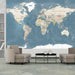 Artgeist Vintage World Map Fotomural Tejido No Tejido Ambiente | Yourdecoration.es