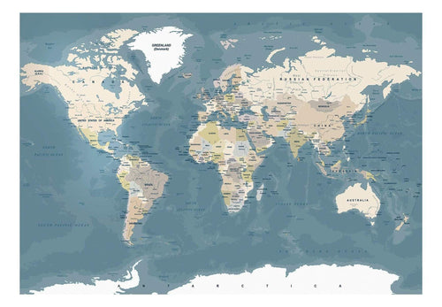 Artgeist Vintage World Map Fotomural Tejido No Tejido | Yourdecoration.es