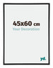 Austin Aluminio Marco de Fotos 45x60cm Negro muy brillante Parte delantera Tamano | Yourdecoration.es