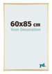 Austin Aluminio Marco de Fotos 60x85cm Dorado Brillante Delantera Tamano | Yourdecoration.es