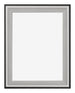 Birmingham Madera Marco de Fotos 48x64cm Negro Plateado Pulido Delantera | Yourdecoration.es