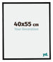 Bordeaux Plastico Marco de Fotos 40x55cm Negro Mate Parte Delantera Tamano | Yourdecoration.es