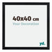Catania MDF Marco de Fotos 40x40cm Negro Tamano | Yourdecoration.es