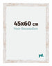 Catania MDF Marco de Fotos 45x60cm Blanco lavado Tamano | Yourdecoration.es