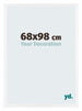 Catania MDF Marco de Fotos 68x98cm Blanco Delantera Tamano | Yourdecoration.es