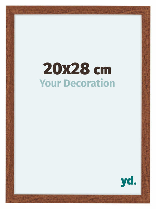 Como MDF Marco De Fotos 20x28cm Nogal Parte Delantera Tamano | Yourdecoration.es