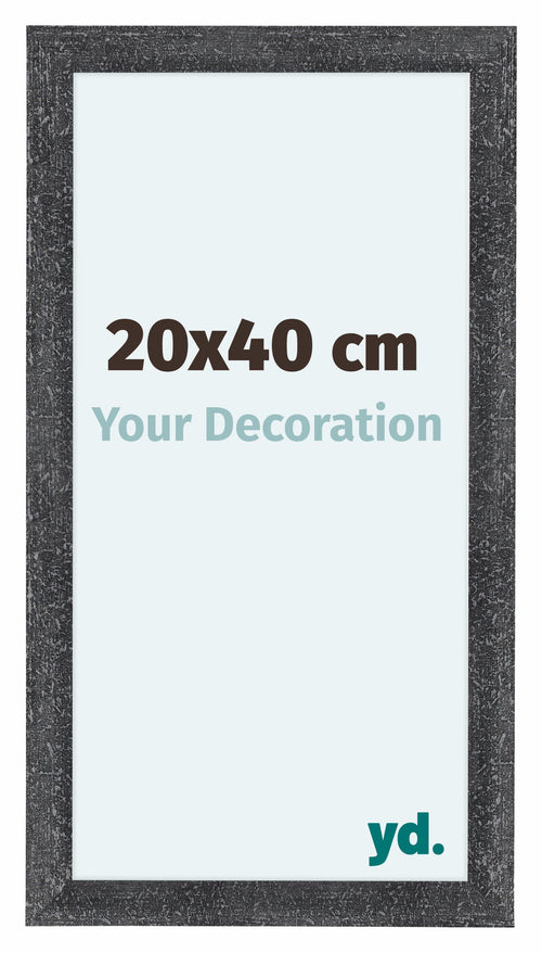 Como MDF Marco De Fotos 20x40cm Gris Barrido Parte Delantera Tamano | Yourdecoration.es