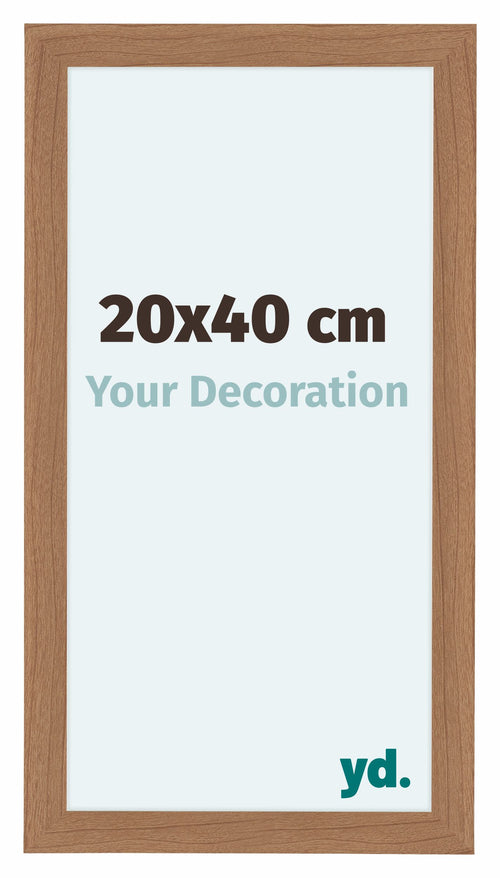 Como MDF Marco De Fotos 20x40cm Nogal Claro Parte Delantera Tamano | Yourdecoration.es