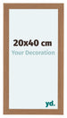 Como MDF Marco De Fotos 20x40cm Nogal Claro Parte Delantera Tamano | Yourdecoration.es