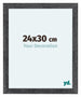 Como MDF Marco De Fotos 24x30cm Gris Barrido Parte Delantera Tamano | Yourdecoration.es