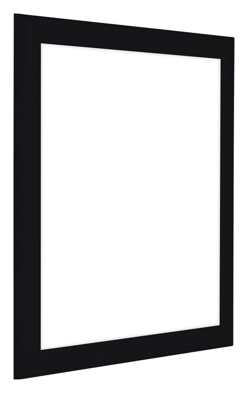 Como MDF Marco De Fotos 25x25cm Negro Muy Brillante Parte Delantera Oblicuo | Yourdecoration.es