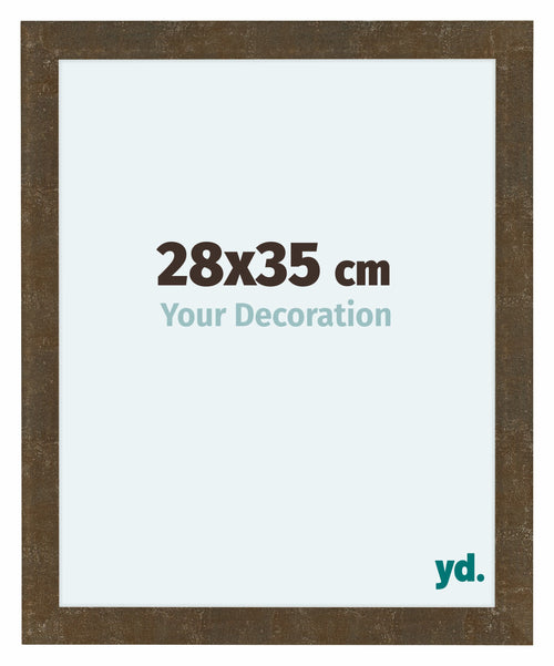 Como MDF Marco De Fotos 28x35cm Dorado Antiguo Parte Delantera Tamano | Yourdecoration.es