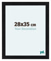 Como MDF Marco De Fotos 28x35cm Negro Mate Parte Delantera Tamano | Yourdecoration.es