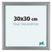 Como MDF Marco De Fotos 30x30cm Plateado Mate Parte Delantera Tamano | Yourdecoration.es
