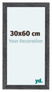 Como MDF Marco De Fotos 30x60cm Gris Barrido Parte Delantera Tamano | Yourdecoration.es