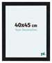 Como MDF Marco De Fotos 40x45cm Negro Mate Parte Delantera Tamano | Yourdecoration.es