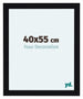 Como MDF Marco De Fotos 40x55cm Negro Muy Brillante Parte Delantera Tamano | Yourdecoration.es