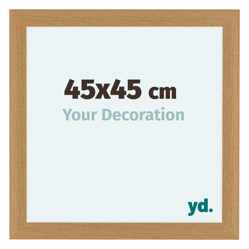 Como MDF Marco De Fotos 45x45cm Haya Parte Delantera Tamano | Yourdecoration.es