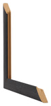 Como MDF Marco De Fotos 50x70cm Negro Grano De Madera Diametro | Yourdecoration.es