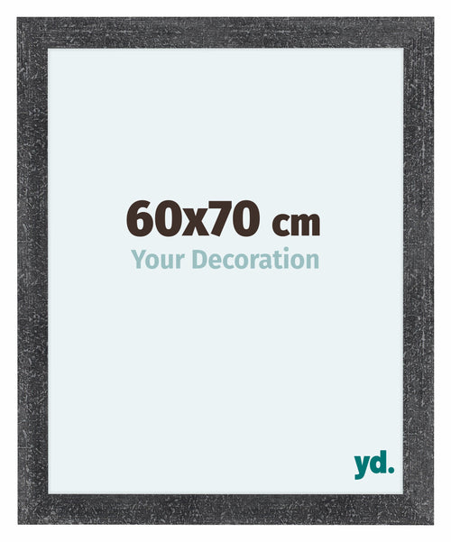 Como MDF Marco De Fotos 60x70cm Gris Barrido Parte Delantera Tamano | Yourdecoration.es