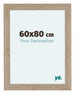 Como MDF Marco De Fotos 60x80cm Roble Claro Parte Delantera Tamano | Yourdecoration.es