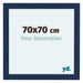 Como MDF Marco De Fotos 70x70cm Azul Oscuro Barrido Parte Delantera Tamano | Yourdecoration.es