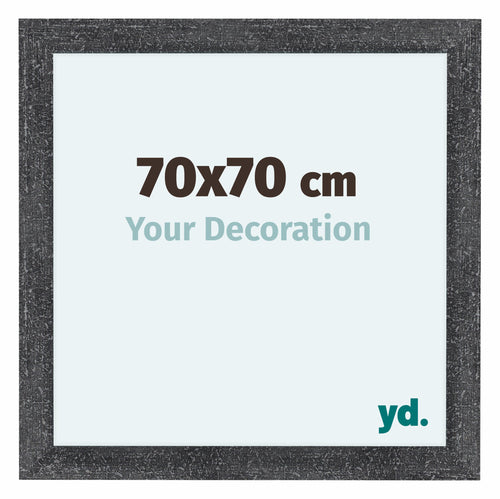 Como MDF Marco De Fotos 70x70cm Gris Barrido Parte Delantera Tamano | Yourdecoration.es