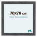 Como MDF Marco De Fotos 70x70cm Gris Barrido Parte Delantera Tamano | Yourdecoration.es