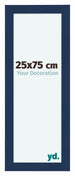 Como MDF Marco de Fotos 25x75cm Azul Oscuro Barrido Delantera Tamano | Yourdecoration.es