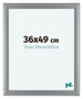 Como MDF Marco de Fotos 36x49cm Plateado Mate Delantera Tamano | Yourdecoration.es