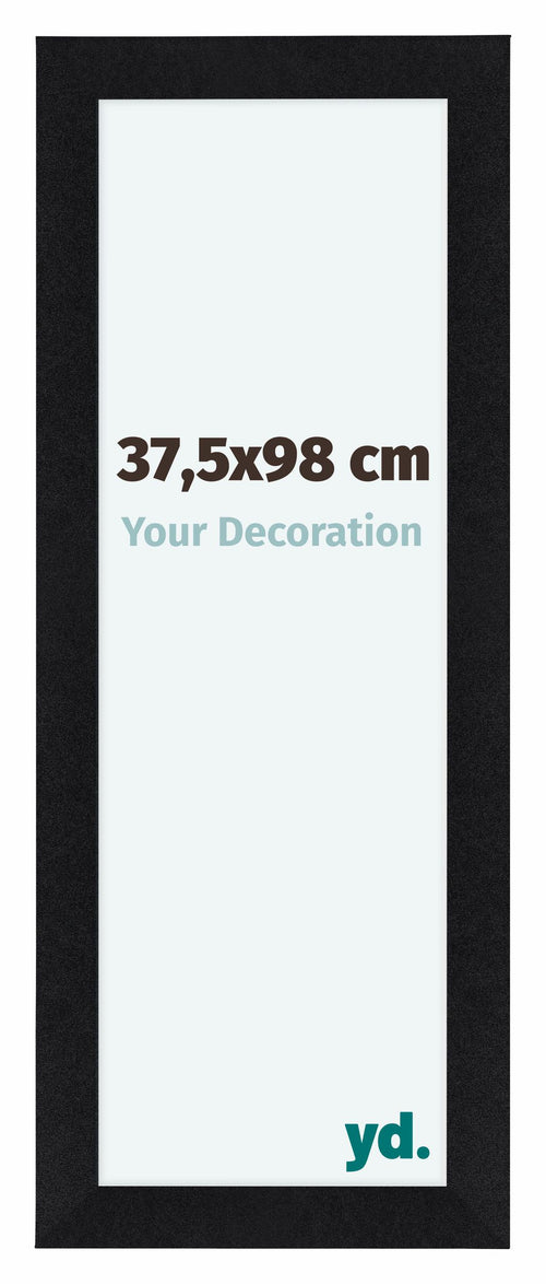 Como MDF Marco de Fotos 37 5x98cm Negro Mate Delantera Tamano | Yourdecoration.es