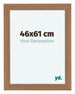 Como MDF Marco de Fotos 46x61cm Nogal Claro Delantera Tamano | Yourdecoration.es