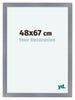 Como MDF Marco de Fotos 48x67cm Aluminio Cepillado Delantera Tamano | Yourdecoration.es