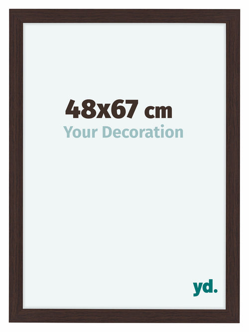 Como MDF Marco de Fotos 48x67cm Roble Oscuro Delantera Tamano | Yourdecoration.es