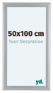 Como MDF Marco de Fotos 50x100cm Plateado Mate Delantera Tamano | Yourdecoration.es