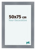 Como MDF Marco de Fotos 50x75cm Aluminio Cepillado Delantera Tamano | Yourdecoration.es
