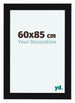 Como MDF Marco de Fotos 60x85cm Negro Muy Brillante Delantera Tamano | Yourdecoration.es