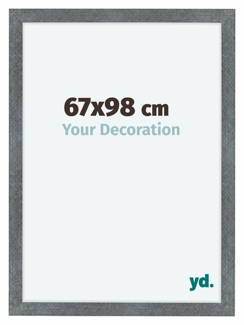 Como MDF Marco de Fotos 67x98cm Hierro Barrido Delantera Tamano | Yourdecoration.es