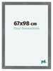 Como MDF Marco de Fotos 67x98cm Hierro Barrido Delantera Tamano | Yourdecoration.es
