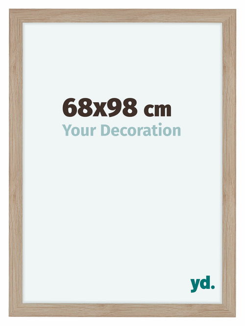 Como MDF Marco de Fotos 68x98cm Roble Claro Delantera Tamano | Yourdecoration.es