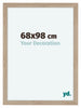 Como MDF Marco de Fotos 68x98cm Roble Claro Delantera Tamano | Yourdecoration.es