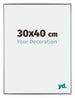 Evry Plastico Marco de Fotos 30x40cm Plateado Parte delantera Tamano | Yourdecoration.es