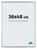 Evry Plastico Marco de Fotos 36x48cm Plateado Delantera Tamano | Yourdecoration.es